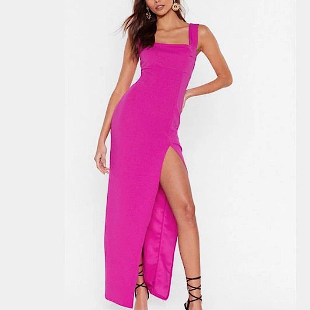 NWT Nasty Gal Vibrant Pink Dress